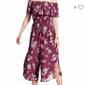 Xhilaration Boho Off the Shoulder Jumpsuit